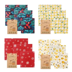 Reusable Organic Beeswax Kitchen Food Wrap