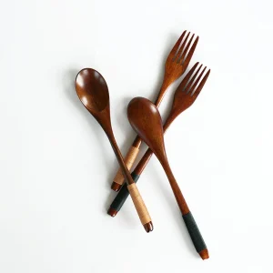 Reusable Bamboo Wooden Cutlery Set