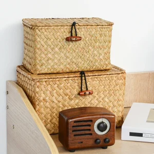 Natural Handmade Seagrass Woven Storage Basket