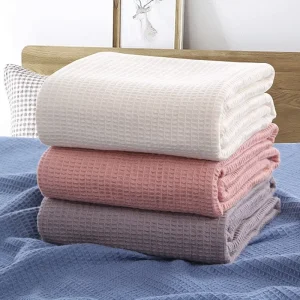 Pure Cotton Lightweight Beehive Nap Blanket