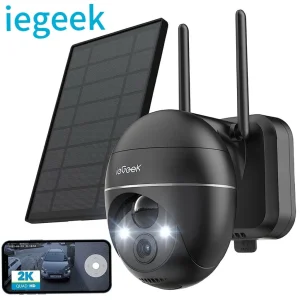 ieGeek Solar-Powered Outdoor PTZ Surveillance Camera