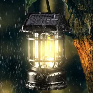 Solar Waterproof Camping Lantern Portable Hanging Light