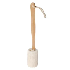 Natural Loofah Back Scrubber with Wooden Handle