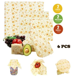Beeswax Food Wraps Recyclable 3-Size Set