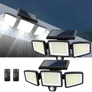 IP65 Waterproof Triple Head Solar Motion Sensor Light