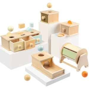 Montessori Wooden Object Permanence Box Toy