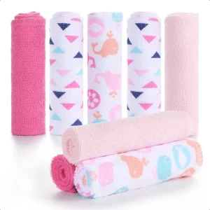 Ultra Soft Baby Washcloths Natural Reusable Towels