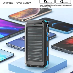 Waterproof Solar Power Bank 38800mAh Dual USB