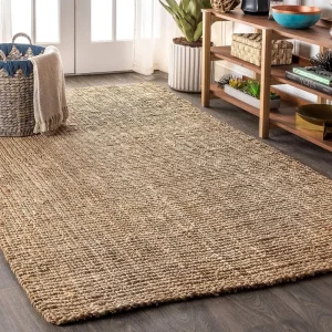 Handwoven Chunky Jute Indoor Area Rug