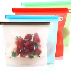 Reusable Leakproof Silicone Food Storage Bags