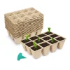 Biodegradable Peat Seed Starter Trays with Plant Labels