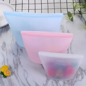 Reusable Silicone Stand-Up Food Storage Bags