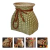 Wicker Rattan Seagrass Storage Basket Rustic Planter