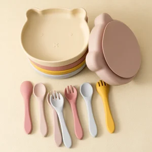 Non-Toxic BPA-Free Silicone Baby Feeding Set