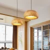 Bamboo Rattan Pendant Light Art Deco Chinese Lantern