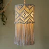 Boho Macrame Woven Pendant Lamp Shade