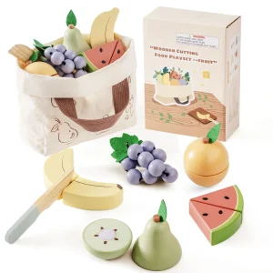 Non-Toxic Wooden Pretend Play Food Set