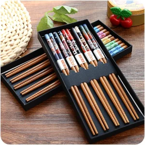 Natural Bamboo Non-Slip Chopsticks Set